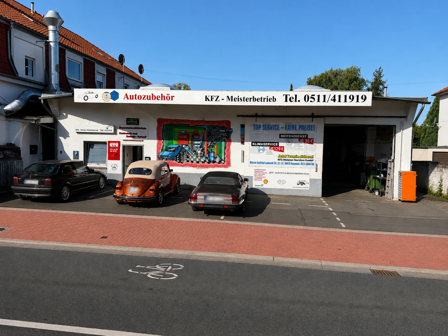 DENKO Kfz-Service Werkstatt von außen, Göttinger Landstraße in Hemmingen bei Hannover